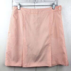EP‎ Pro Golf Skort Orange & White Striped Seersucker Golf Short, Size - 6
